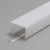 DCE7 19,5x23mm Difuzor k profilu pro LED pásky nacvakávací, čtvercový, materiál PMMA, povrch opál, propustnost 70%, rozměry 19,5x23mm, l=2000mm