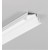 STREO asymetrický 30x12,7mm Vestavný, ASYMETRICKÝ, profil pro LED pásky, materiál hliník, povrch bílý, max šířka LED pásků w=14mm, rozměry 30x12,7mm, délka l=2000mm.