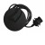 ROSETTE Závěsný kabel s objímkou, základna plast, povrch černá, pro žárovku 1x15W, E27, d=140mm, vč. kabelu s textilním úpletem l=2100mm, lze zkrátit, stínítko SAMOSTATNĚ