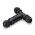 VT-869 VÝPRODEJ Voděodolná rozbočovací kabelová krabice, materiál plast černá, pro 3 kabely d=8-12mm, vodiče 5x0,5-4mm2, 230V, IP68, rozměry 106.8x96x29mm