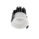 XCLUB Stropní, podhledové, bodové komínkové svítidlo, materiál hliník, povrch bílá, krycí sklo čiré, LED 11W, teplá 3000K, 500mA, vyzař. úhel 50°, IP20, Ra90, tř.3, d=82mm, h=75mm, trafo samostatně