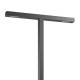 XTORRE Veřejné osvětlení, stožár, základna hliník, povrch šedá, difuzor plast čirý, LED 2x40W, 2x6020lm, teplá 3000K, Ra80, 230V, IP65, tř.1, rozměry 150x1800mm, h=4000mm.