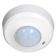 DP-1Z-S 360°, Office 1-10V Stropní senzor přítomnosti, záběr 360°, d=10m při v=2,6m, čas 15s-30min, 10-2000Lx, stmívání 1-10V, 230V, 2,3kW,  IP20, d=98mm, h=50mm