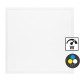JAMESO 15-24W CCT Stropní, podhledové, svítidlo, těleso hliník, bílá, difuzor plast, LED panel nast. 15-24W, 4000lm, přepín. CCT teplota teplá 3000K - denní 6500K, vyzař.úhel 140°, Ra80, 230V, IP20, tř.2, 595x595x33mm.