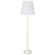 LUMEN Stojací lampa, základna kov, povrch lak bílá lesk, difuzor sklo opál, pro žárovku 4x60W nebo 4x20W+1x100W, E27, stmív, 230V, IP20, tř.2. rozměry d=470mm h=1780mm