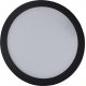 NURO R LED 12W Stropní, podhledové svítidlo, těleso hliník, povrch černá, difuzor plast opál, LED 12W, teplá 2800K, 850lm, vyzřovaní úhel 120°, Ra80, 230V trafo na kabelu IP20, d=160mm, h=40mm
