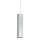 SKY SP1 Závěsné stropní svítidlo, těleso kov, povrch bílá, pro žárovku 1x28W, GU10, 230V, IP20, tř.1, rozměry 60x60x300mm, vč. závěs kabelu h=1300mm, lze zkrátit.