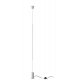 FILO Stojací lampa s upevněním ke stropu, těleso kov, povrch bílá, difuzor plast opál, LED 14W, 1500lm, teplá 3000K, 230V, IP20, rozměry d=60mm, h=7040mm, vypínač na kabelu.