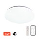 ANCORA Stropní svítidlo, těleso kov, bílá, dif plast opál, LED 36W, 1680lm, smart TUYA, WiFi, dálk ovl. Beacon (souč) nebo mob. tel. CCT nast teplá 2700K-denní 6500K, stmív 230V, d=450mm, h=60mm