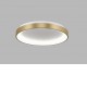 BELLA SLIM Stropní svítidlo, těleso hliník, povrch zlatá, difuzor plast opál, LED 60W, 4200lm, přepín teplota CCT teplá 3000K, neutrální 4000K, stmív. TRIAC, 230V, IP20, rozměry d=780mm, h=60mm.