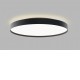 TORO Stropní svítidlo, hliník, černá, dif plast opál, LED 32W+8W, 3000lm, Zigbee stmívání, nast. teplota CCT 3000K- 4000K, Ra90, 230V, IP20, d=400mm, h=85mm, svítí nahoru/dolů