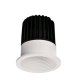 SPLASH LED 7W IP54 Stropní, vestavné, komínkové, venkovní bodové svítidlo, těleso hliník, povrch bílá, LED 7W, 525lm, teplá 3000K, Ra80, stmív DALI/PUSH, 230V, IP54/IP20, rozměry d=76mm, h=82mm