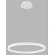 CIRCLE Závěsné svítidlo, hliník, bílá, dif plast opál, LED 62W, 5540lm, TW nast. CCT teplá 2700K-neutr. 4000K, stmív. Zigbee, Ra90, 230V, IP20, tř.1, d=800mm, záv. lanko l=2500mm, lze zkr.