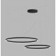 CIRCLE Závěsné svítidlo, kov, černá, LED 104W, 9260lm, TW nast. CCT teplota teplá 2700K-neutr 4000K, stmív. Casambi, 230V, IP20, d=600mm+800mm, vč závěs lanka l=2500mm, lze zkr.
