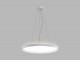 MOON 80 P/N-Z, W Závěsné svítidlo, hliník, bílá, difuzor plast opál, LED 88W, 6160lm přepínatelná teplota CCT teplá 3000K-neutrální 4000K, Ra90, stmívání TRIAC, 230V, IP20, d=800mm, h=70mm, závěs l=2500mm