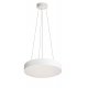 MENKAR Závěsné svítidlo, hliník, bílá, difuzor plast opál, LED 45W, přepín. CCT teplá 3000K-neutrální 4000K, stmív TRIAC, Ra80, 230V, IP20, rozměry d=400mm, vč závěs lanka až l=3000mm, svítí nahoru/dolů
