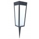 SINTI 8,4W PIR TUYA Solar Solární svítidlo, PIR, hliník černá mat, dif sklo opál, smart Tuya, Bluetooth, LED 8,4W, 900lm, mob. tel. CCT nastav. teplota teplá 2700K-denní 6500K, RGB, stmív, IP44, 122x484x122mm, bodec.