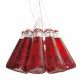 CAMPARI LIGHT S Závěsné svítidlo stínítko je tvořeno řetězcem lahviček s nápojem CAMPARI, 1x75W, PAR30, E27, 230V, IP20, d=230mm, závěs l=1500mm-4500mm lze zkrátit