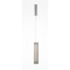 INGREDI HL 12W Závěsné svítidlo, základna kov, povrch chrom, difuzor plast opál, LED 12W, 330lm, teplá 3000K, Ra80, 230V, IP20, rozměry d=81mm, h=360mm, vč závěs kabelu l=1860mm, lze zkrátit.