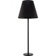 SULENIO F Stojací lampa, základna kov, povrch černá, stínítko textil černá, pro žárovku 3x60W, E27, 230V, IP20, tř.1, rozměry d=580mm, h=1620mm, vč vypínače na kabelu