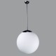 ADRIA P5, LED-5L07C10Z11/099/a4 NL DALI 4000 Závěsné svítidlo koule, základna kov, povrch nerez lesk, difuzor sklo opál, LED 48W, 8070/7180lm, neutrální 4000K, Ra80, stmívání DALI, 230V, IP40, sklo d=600mm, trubk záv l=800mm
