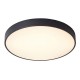 JEREMY Stropní svítidlo, těleso kov, povrch černá, difuzor plat opál, LED 30W, 1800lm, přepínatelná teplota CCT teplá 3000K/neutrální 4000K, Ra80, stmív DALI/PUSH, 230V, IP20, rozměry d=400mm, v=55mm