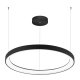 ENIM HL II 48W Tuya WiFi, CCT Závěsné svítidlo, kov, černá, dif plast opál, LED 48W, 4190lm, dálk ovlad (samostatně) nebo Tuya, WiFi, stmívat, nast CCT teplota teplá 3000K-denní 6500K, 230V, IP20, d=580mm, vč závěs lanka l=1500mm