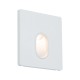 PREM WAND EBL Vestavné svítidlo do stěny čtvercové, materiál plast, bílá, LED 1,7W, teplá 2700K, 110lm, 230V, IP20, tř.2, 78x78x35mm, svítí dolů, montáž do KU68