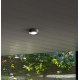 FANALE Venkovní stropní svítidlo, těleso hliník, povrch grafitově černá, krycí sklo čiré, LED 6W, 320lm, teplá 3000K, 230V, IP65, rozměry d=110mm, h=35mm.