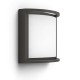 SAMONDRA Nástěnné venkovní svítidlo, těleso hliník, povrch černá antracit, difuzor plast opál, LED 12W, teplá 2700K, 1200lm, 230V, IP44, tř.2, rozměry 190x190x90mm
