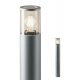 FRED Sloupkové venkovní svítidlo, těleso kov, povrch šedá, difuzor plast, pro žárovku 1x20W, E27, 230V, IP54, rozměry d=90mm, h=750mm.