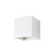 VARY Nástěnné venkovní svítidlo, těleso hliník, povrch bílá, difuzor sklo, LED 2x10W, 1237lm, neutrální 4000K, Ra80, 230V, IP54, rozměry120x120x120, svítí nahoru/dolů
