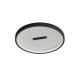 BUTTON Stropní přisazené svítidlo, těleso kov, povrch černá, difuzor plast opál, LED 31W+13W, 2986lm, stmív. STEP, Ra90, 230V, IP20, tř.1. rozměry d=515mm, h=70mm.