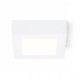 SOCORRO VÝPRODEJ Stropní, přisazené, čtvercové svítidlo, těleso hliník, povrch bílá, difuzor plast opál, LED 6W, 360lm, teplá 3000K, Ra80, 230V, IP20, tř.1, rozměry 118x118x35mm