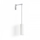 HUDSON Nástěnné svítidlo, základna kov, povrch chrom, stínítko textil bílá, pro žárovku 1x28W, E27, 230V, IP20, tř.1, rozměry 190x120x1350mm