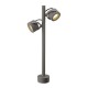 SITRA 360 SL Sloupkové, bodové, svítidlo, nastavitelný směr svícení, těleso hliník, povrch černá antracit, sklo čiré, pro LED 2x9W, GX53, 230V, IP44, hlavice d=100mm, v=720mm