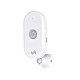SMART WiFi PIR senzor PIR - Přisazený senzor pohybu pro osvětlení, těleso plast, bílý, záběr 110°, dosah 6-8m, smart Tuya WiFi, baterie 2x3V, AAA.