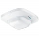 QUATROHD-IR PIR - kvalitní stropní vestavný detektor přítomnosti, záběr 360°/180°, dosah 8/8m, čas sepnutí 30s-30min, soumrak 10-1000lx, COM2, max.2000W, teplotní rozmezí -25/+55°C, 230V, IP20, 120x120x70mm
