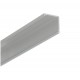 MADY 16,5x16,5mm Přisazený rohový profil pro LED pásky 2x12mm, materiál hliník, povrch elox šedostříbrný, rozměry 16,5x16,5mm, délka l=4050mm.